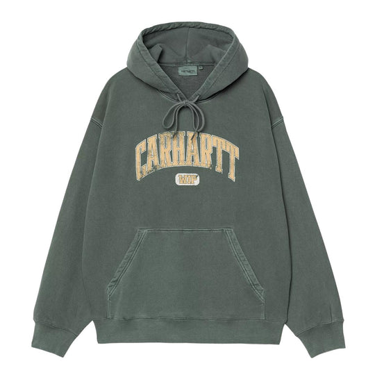 Felpa Uomo Carhartt WIP Hooded Library Verde