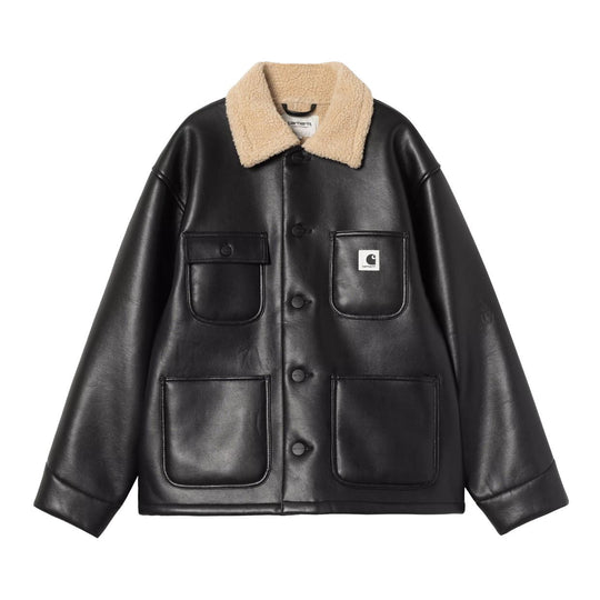 Damen Jacke Carhartt Wip W' Shepton Og Michigan Mantel Schwarz/Creme