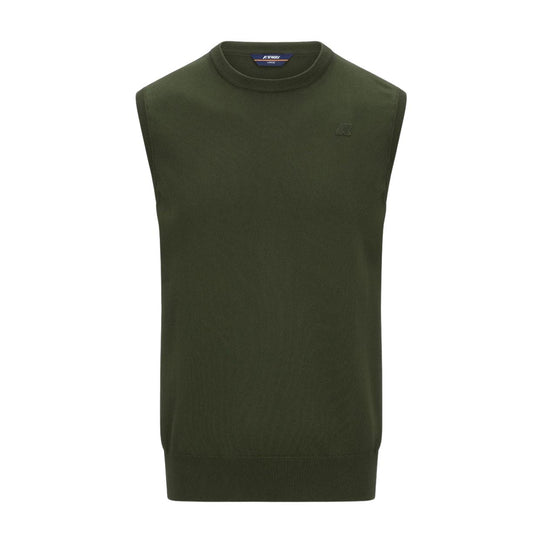 Gilet Uomo K-Way Jeano Cotton Verde Scuro