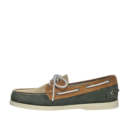 Heren mocassins Sebago Portland JIB Groen / Beige / Bruin