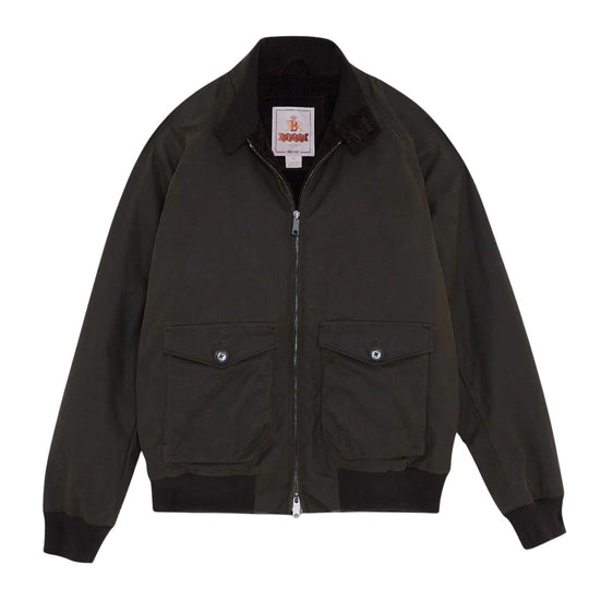 Men's Baracuta G9 Waxed Pocket Dark Green Jacket