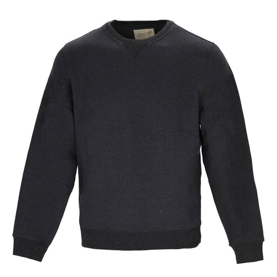 Felpa Uomo Bl'ker Girocollo Vermont Grigio Scuro Melange
