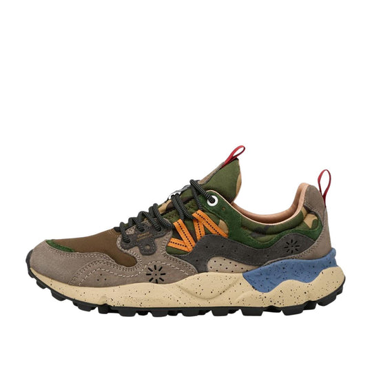 Sneakers Uomo Flower Mountain Yamano 3 Verde Multicolor