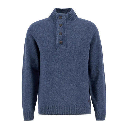 Herentrui Barbour Essential Halve Patch Rits Indigo