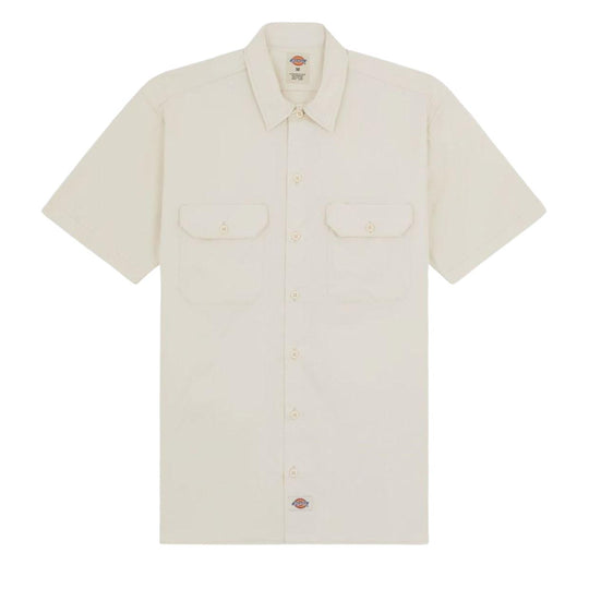 Camicia Uomo Dickies Work Shirt Bianco Panna