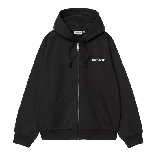 Herren Sweatshirt Carhartt Wip Kapuzen-Archive Lines Jacke Schwarz