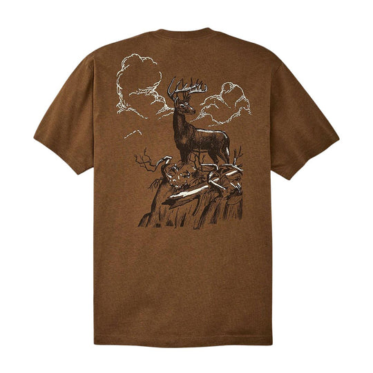 T-shirt Uomo Filson Frontier Graphic Marrone