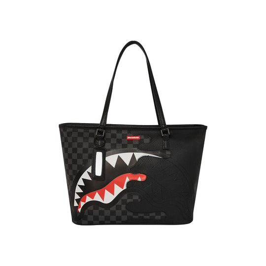 Dames Tas Sprayground Unfinished Shark Zwart Multicolor