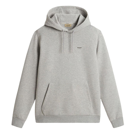 Herenhoodie Woolrich Interlock Lichtgrijs