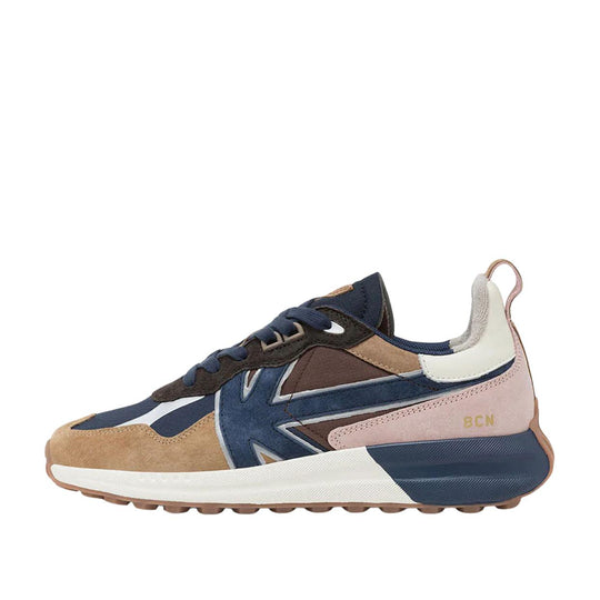 Heren Sneakers Kaotiko Vancouver Earth Beige / Blauw / Roze