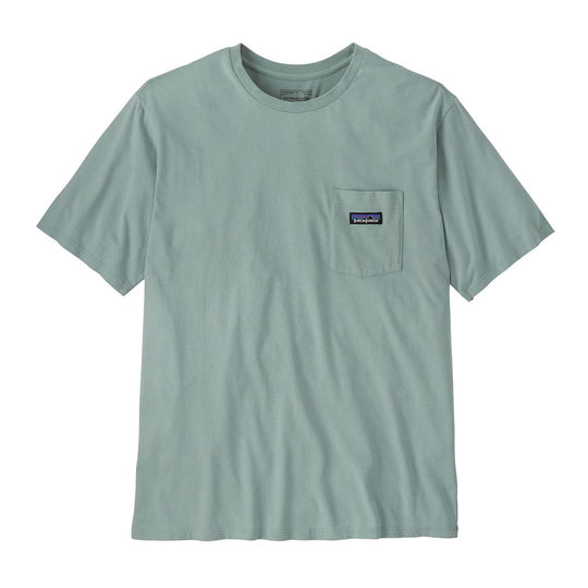T-shirt Uomo Patagonia Daily Pocket Celeste