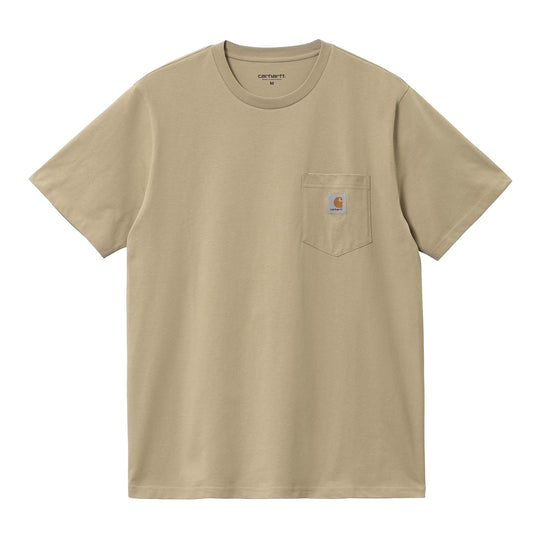 Heren T-shirt Carhartt WIP S/S Pocket Beige