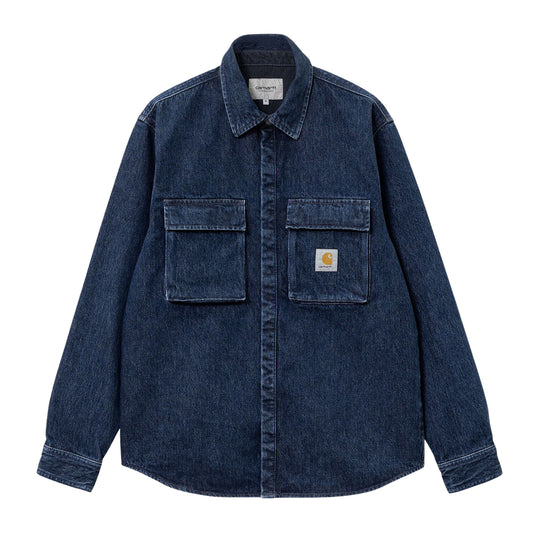 Overshirt Carhartt WIP Monterey Denim Blauw