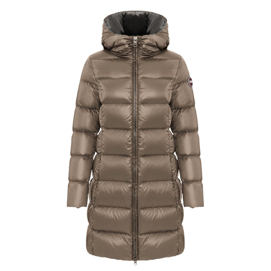 Dames Lange Donsjas Colmar Cangiante Tortora